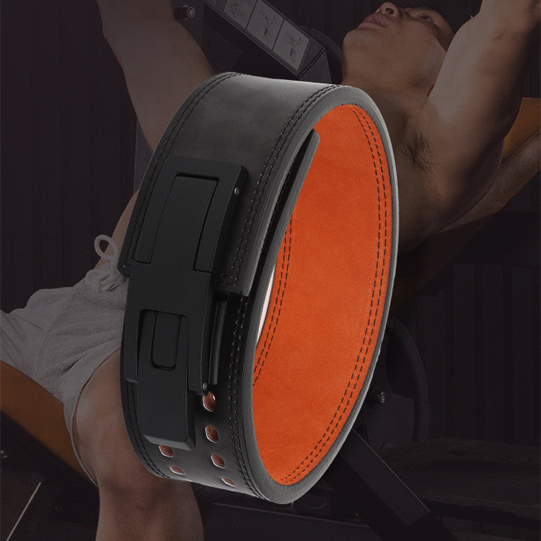 Fitness Bench Press Competition Training Squat Cowhide Belt Protective Gear