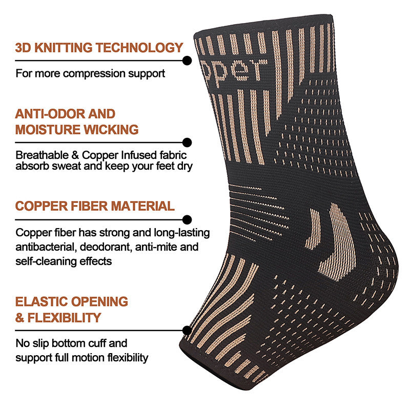 Copper Ion Ankle Support Basketball Running Climbing Sports Protective Gear