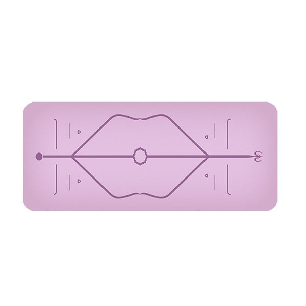 Purple rubber yoga mats for yoga practice stretching meditation and fitness workouts